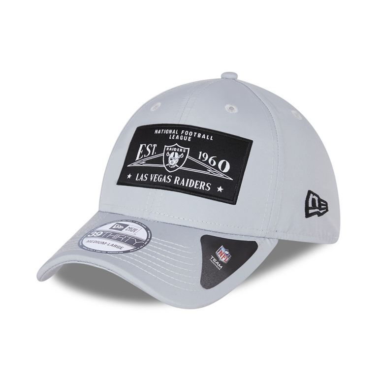 Gorras New Era Nfl Grises - Las Vegas Raiders Team Patch 39THIRTY 98037EAFM